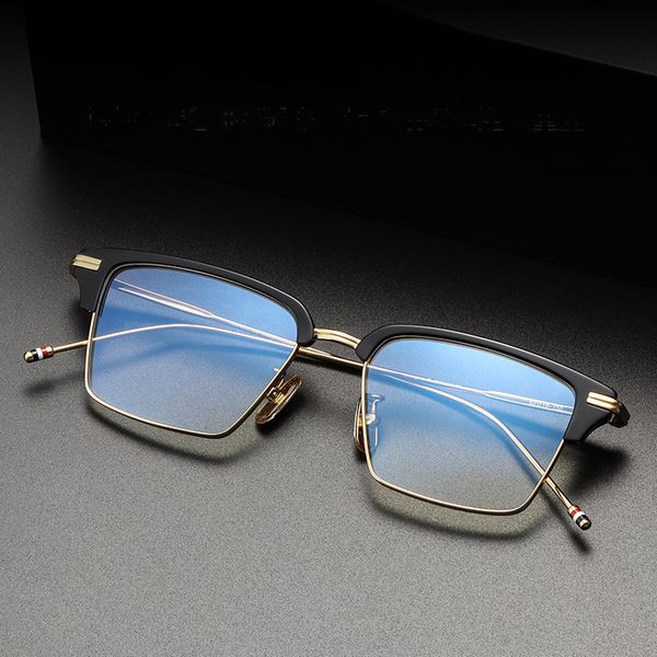 thom brand design titanium square men's myopia eyeglasses frame women's optical glasses fashion semi rimless prescription reading, Silver
thom brand design titanium square men's myopia eyeglasses frame women's optical glasses fashion semi rimless prescription reading, Silver