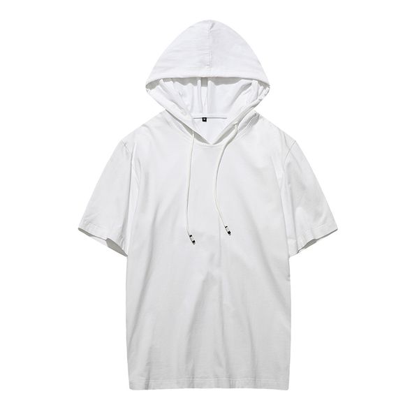 men t-shirts casual solid loose hooded tees shirts male new sportswear hoodie short sleeve mens t-shirt clothing, White;black
men t-shirts casual solid loose hooded tees shirts male new sportswear hoodie short sleeve mens t-shirt clothing, White;black