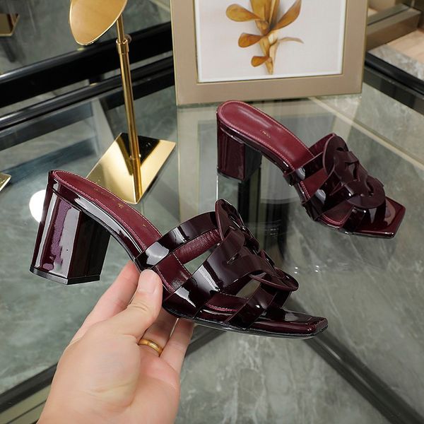 fashion summer sandals designer leather women's high heels metal buckle large office red shoes 0601, Black
fashion summer sandals designer leather women's high heels metal buckle large office red shoes 0601, Black