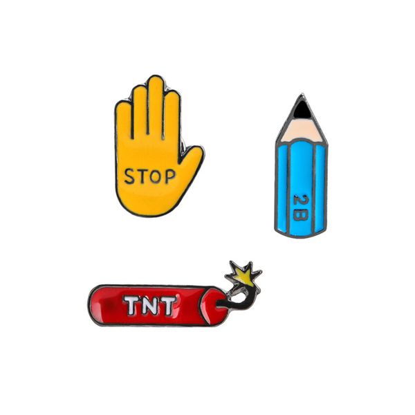 fashion women brooch jewelry cute korean version enamel brooch 2b pencil tnt firecrackers explosives sgestures pins, Blue
fashion women brooch jewelry cute korean version enamel brooch 2b pencil tnt firecrackers explosives sgestures pins, Blue