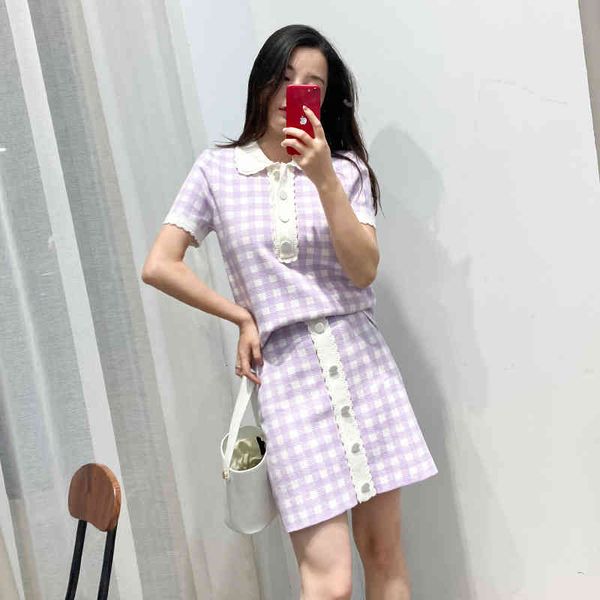 two piece dress legal family 's loose lazy check knit suit women's fashion high-end dress hook flower gentle and sweet style zshw, White
two piece dress legal family 's loose lazy check knit suit women's fashion high-end dress hook flower gentle and sweet style zshw, White