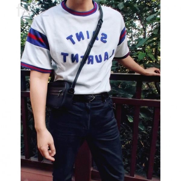 women's t-shirt designer chaopai 22 early spring new embroidery letters fresh blue and white contrast color vitality aging knitted shor
women's t-shirt designer chaopai 22 early spring new embroidery letters fresh blue and white contrast color vitality aging knitted shor