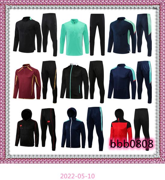 2021 kids men soccer tracksuit survetement de football training suit sportswear 2022 long full zipper jacket tracksuits set, Black
2021 kids men soccer tracksuit survetement de football training suit sportswear 2022 long full zipper jacket tracksuits set, Black