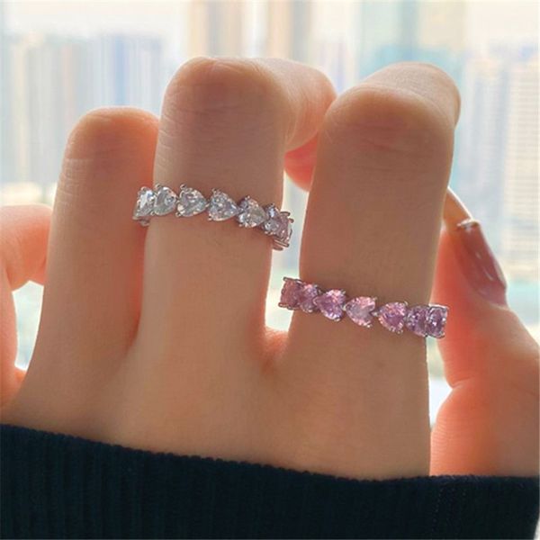 romantic love wedding rings 925 sterling silver ring heart pink white 5a cubic zirconia engagement propose diamond eternal rings jewelry for, Slivery;golden
romantic love wedding rings 925 sterling silver ring heart pink white 5a cubic zirconia engagement propose diamond eternal rings jewelry for, Slivery;golden