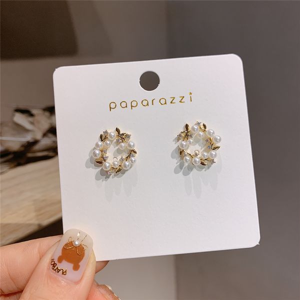 925 silver needle korean fashion circle micro-inlaid earrings elegant online red trendy french pearl earrings wholesale eardrop women, Golden
925 silver needle korean fashion circle micro-inlaid earrings elegant online red trendy french pearl earrings wholesale eardrop women, Golden