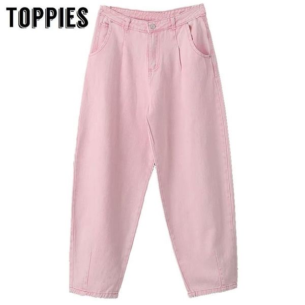 ies high waist pink harem pants loose trousers 2020 summer women leisure pants korean style streetwear lj200820, Black;white
ies high waist pink harem pants loose trousers 2020 summer women leisure pants korean style streetwear lj200820, Black;white