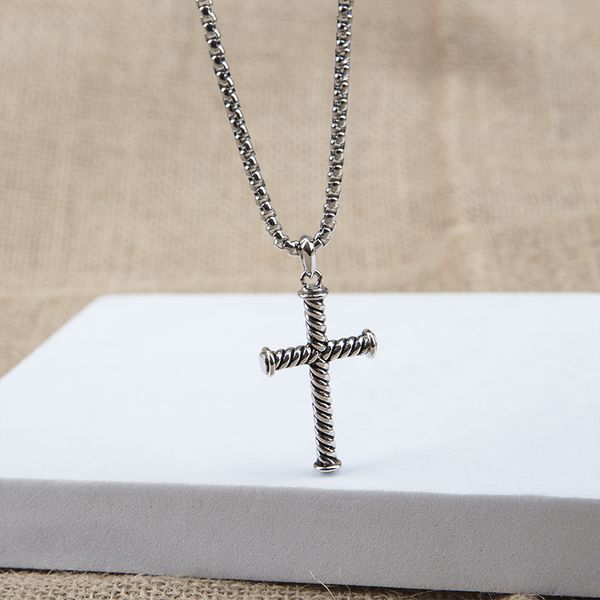 cross necklace fashion popular x new line pendant retro men and women can wear necklaces, Silver
cross necklace fashion popular x new line pendant retro men and women can wear necklaces, Silver
