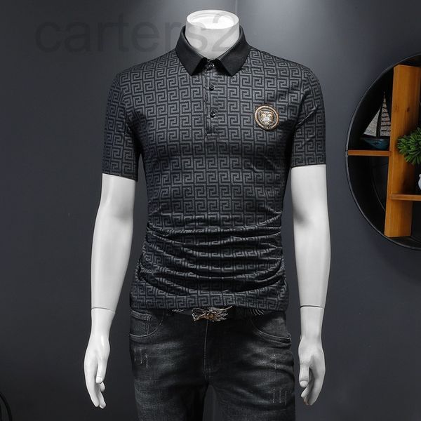 men's t-shirts designer 2022 spring summer men's mercerized cotton lapel short sleeve t-shirt slim fit printed youth casual half s, White;black
men's t-shirts designer 2022 spring summer men's mercerized cotton lapel short sleeve t-shirt slim fit printed youth casual half s, White;black
