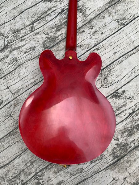 light aged 345 win red semi-hollow body jazz electric guitar viabrato 
light aged 345 win red semi-hollow body jazz electric guitar viabrato