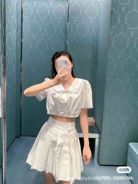 women's blouses & shirts spring / summer collar stitching blue plaid lace decoration bubble sleeve design baby short shirt ilbc 9vgs, White
women's blouses & shirts spring / summer collar stitching blue plaid lace decoration bubble sleeve design baby short shirt ilbc 9vgs, White