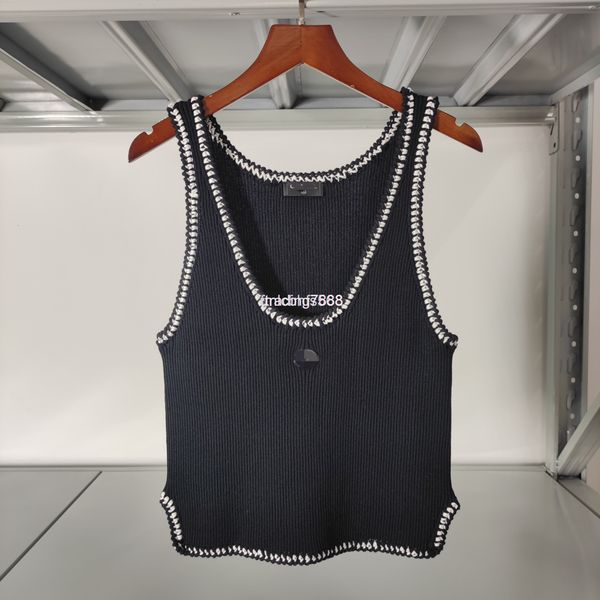 women's vests spring and summer xiaoxiang women's vest bottoming shirt black white edge sweater 1688
women's vests spring and summer xiaoxiang women's vest bottoming shirt black white edge sweater 1688