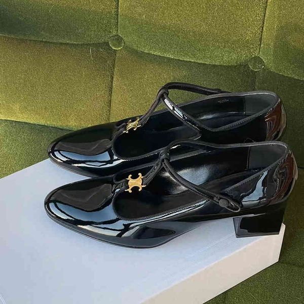 dress shoes british style thick heel shoes women's spring and summer t-belt mary jane versatile small leather women mzi2, Black
dress shoes british style thick heel shoes women's spring and summer t-belt mary jane versatile small leather women mzi2, Black