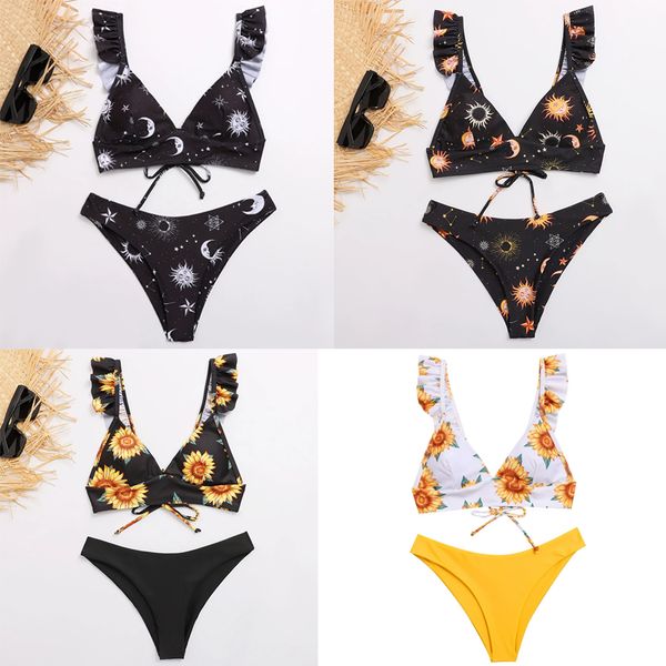 sunflower printed bikini set swimwear women push up padded biquini bathers bandage bathing suit swimsuit bikini 02, White;black
sunflower printed bikini set swimwear women push up padded biquini bathers bandage bathing suit swimsuit bikini 02, White;black