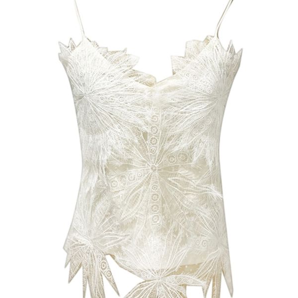 twotyle white patchwork feathers camis for women v neck sleeveless solid vests female fashion summer clothes style 220519
twotyle white patchwork feathers camis for women v neck sleeveless solid vests female fashion summer clothes style 220519