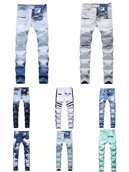 european and american men's clothing color 3d printing jeans mens fashion korean slim print jeans for men trend light colors series hol, Blue
european and american men's clothing color 3d printing jeans mens fashion korean slim print jeans for men trend light colors series hol, Blue