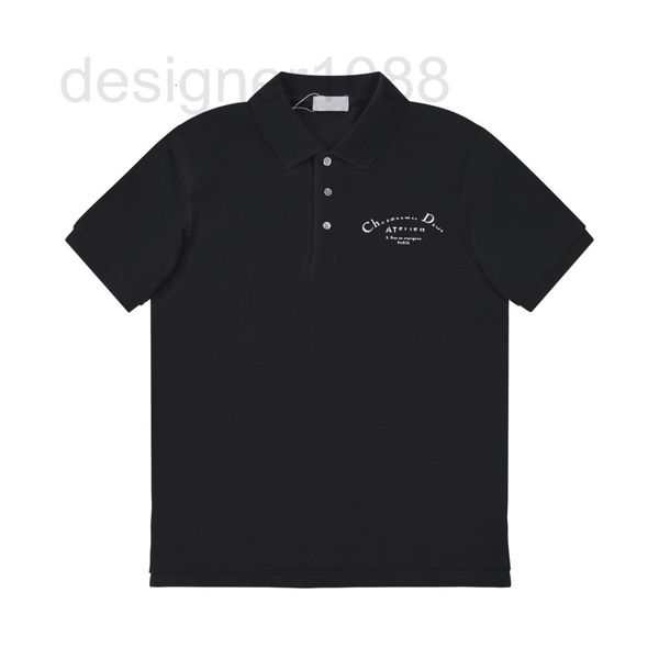 men's polos designer superior quality classic d family short sleeve polo front and back lettering black white color matching business c, White;black
men's polos designer superior quality classic d family short sleeve polo front and back lettering black white color matching business c, White;black