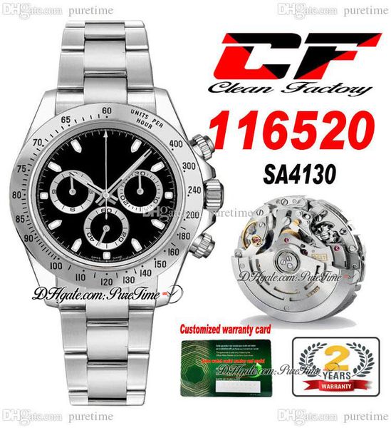 clean cf v3 116520 sa4130 automatic chronograph mens watch black dial stick markers 904l steel oystersteel bracelet super edition watches th, Slivery;brown
clean cf v3 116520 sa4130 automatic chronograph mens watch black dial stick markers 904l steel oystersteel bracelet super edition watches th, Slivery;brown