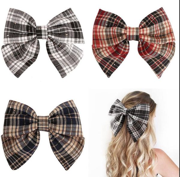 new 6inch plaid hair bow clips baby hair bow hairpins girls hair bow hairgrips kids rhinestone barrettes headwear, Slivery;white
new 6inch plaid hair bow clips baby hair bow hairpins girls hair bow hairgrips kids rhinestone barrettes headwear, Slivery;white