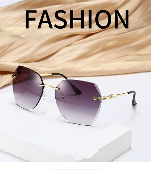 new ladies sunglasses frameless fashion uv protection glasses driving holiday sunglasses 9029, White;black
new ladies sunglasses frameless fashion uv protection glasses driving holiday sunglasses 9029, White;black