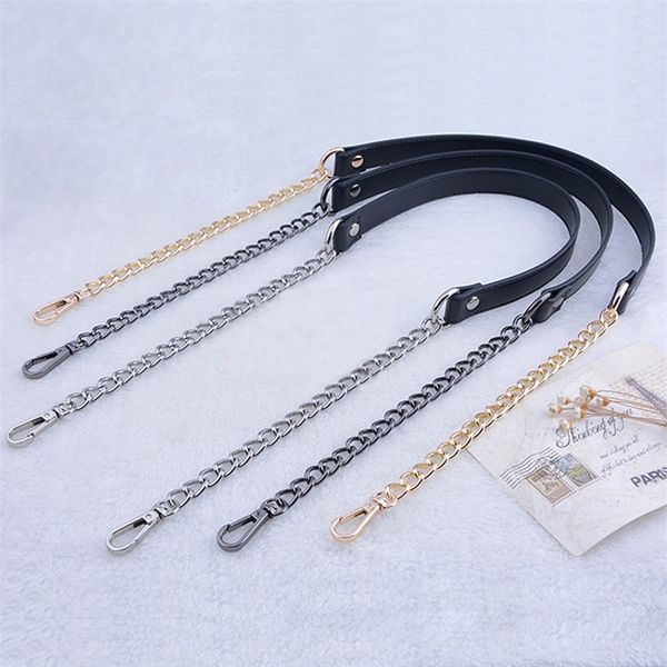 diy 50cm160cm replacement shoulder crossbody bag strap pu leather handle with 9mm gold silver gun black metal chains 220713
diy 50cm160cm replacement shoulder crossbody bag strap pu leather handle with 9mm gold silver gun black metal chains 220713