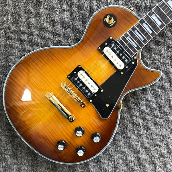 custom lp electric guitar, gold hardware, rosewood fingerboard, tobacco burst maple solid mahogany body guitar, 01
custom lp electric guitar, gold hardware, rosewood fingerboard, tobacco burst maple solid mahogany body guitar, 01