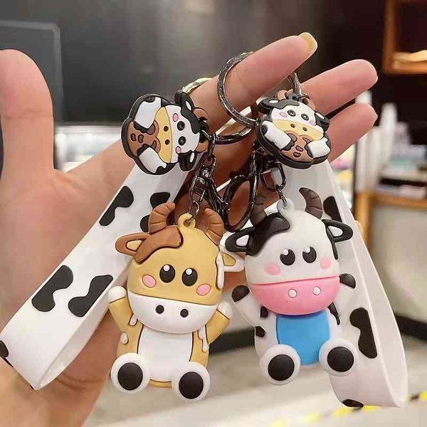 keychains cute cartoon cow doll key simple car student couple schoolbag pendant, Silver
keychains cute cartoon cow doll key simple car student couple schoolbag pendant, Silver