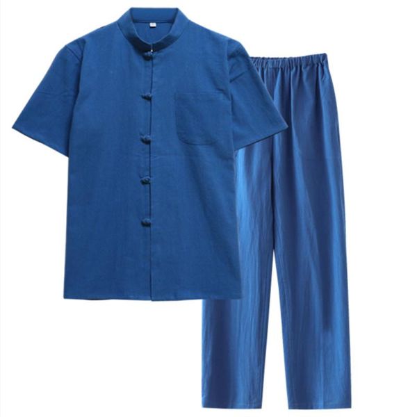 men's tracksuits tang suit male chinese linen style short-sleeved retro hanfu half-sleeved cotton youth layman's summermen's, Gray
men's tracksuits tang suit male chinese linen style short-sleeved retro hanfu half-sleeved cotton youth layman's summermen's, Gray