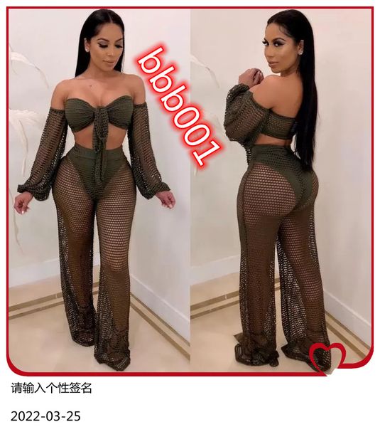 women's two piece pants ahvit gridding hollow out see through set lantern sleeve bow bandage crop and straight wide leg pant mos-m8, White
women's two piece pants ahvit gridding hollow out see through set lantern sleeve bow bandage crop and straight wide leg pant mos-m8, White