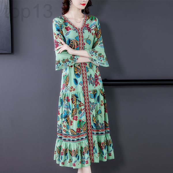 casual dresses designer summer 2021 new hangzhou mulberry silk dress women's printed trumpet sleeve medium length skirt 5k9y, Black;gray
casual dresses designer summer 2021 new hangzhou mulberry silk dress women's printed trumpet sleeve medium length skirt 5k9y, Black;gray