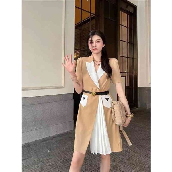 casual dresses bvss style temperament celebrity suit lapel dress with belt contrast stitching, fashionable and thin 07ih, Black;gray
casual dresses bvss style temperament celebrity suit lapel dress with belt contrast stitching, fashionable and thin 07ih, Black;gray
