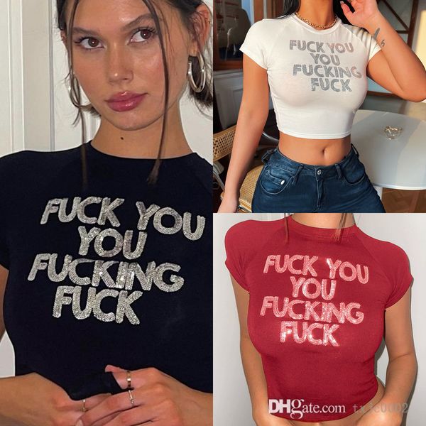 2022 summer womens t-shirt with sequin designer letter printing casual cotton short sleeve simple open navel, White
2022 summer womens t-shirt with sequin designer letter printing casual cotton short sleeve simple open navel, White