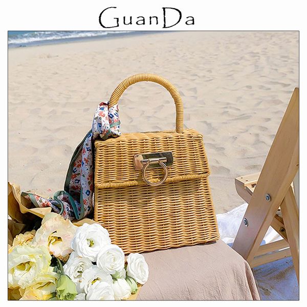 fashion handmade rattan straw flap bag women vocation female weave beach handbag portable handle hard box basket bag
fashion handmade rattan straw flap bag women vocation female weave beach handbag portable handle hard box basket bag