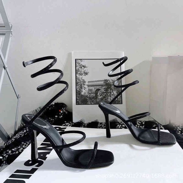 sandals summer snake shaped round foot high-heeled sandals fairy versatile roman women's open toe stiletto shoes x3l5, Black
sandals summer snake shaped round foot high-heeled sandals fairy versatile roman women's open toe stiletto shoes x3l5, Black