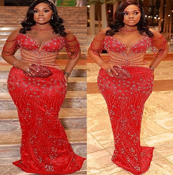 2022 plus size arabic aso ebi red luxurious mermaid prom dresses beaded crystals evening formal party second reception birthday engagement g, Black
2022 plus size arabic aso ebi red luxurious mermaid prom dresses beaded crystals evening formal party second reception birthday engagement g, Black
