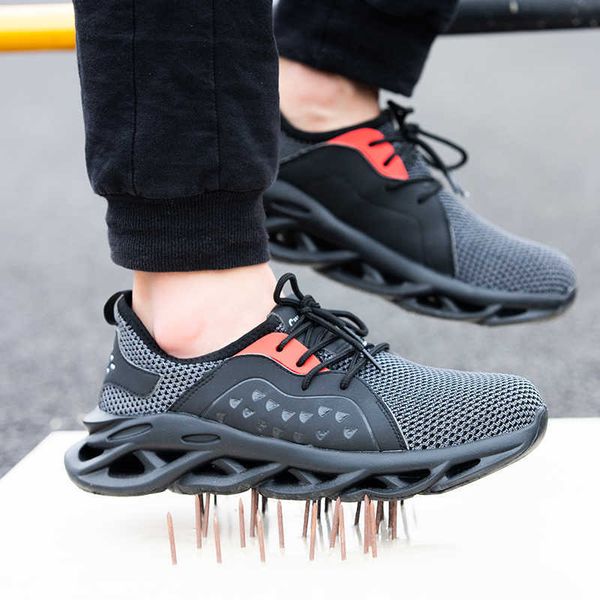 work safety shoes for mens summer breathable boots working steel toe anti-smashing construction men safety work sneakers, Black
work safety shoes for mens summer breathable boots working steel toe anti-smashing construction men safety work sneakers, Black