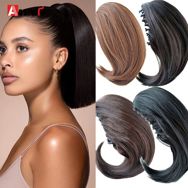 costume accessories synthetic claw ponytail short straight hairpiece for women natural black fake false hair piece pony tail extensions, Silver
costume accessories synthetic claw ponytail short straight hairpiece for women natural black fake false hair piece pony tail extensions, Silver