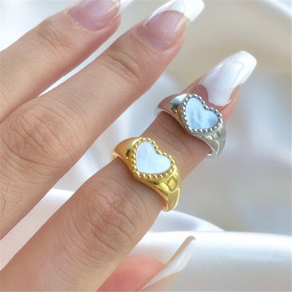 trendy fashion 925 sterling silver rings heart fritillaria 18k gold ring jewelry 925 rings for women chunky teen girls gift openings adjusta, Golden;silver
trendy fashion 925 sterling silver rings heart fritillaria 18k gold ring jewelry 925 rings for women chunky teen girls gift openings adjusta, Golden;silver