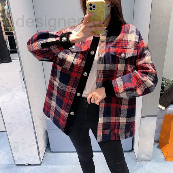 women's jackets designer lapel shirt style red plaid wool coat autumn and winter 2021 new loose lazy casual tide 026h, Black;brown
women's jackets designer lapel shirt style red plaid wool coat autumn and winter 2021 new loose lazy casual tide 026h, Black;brown