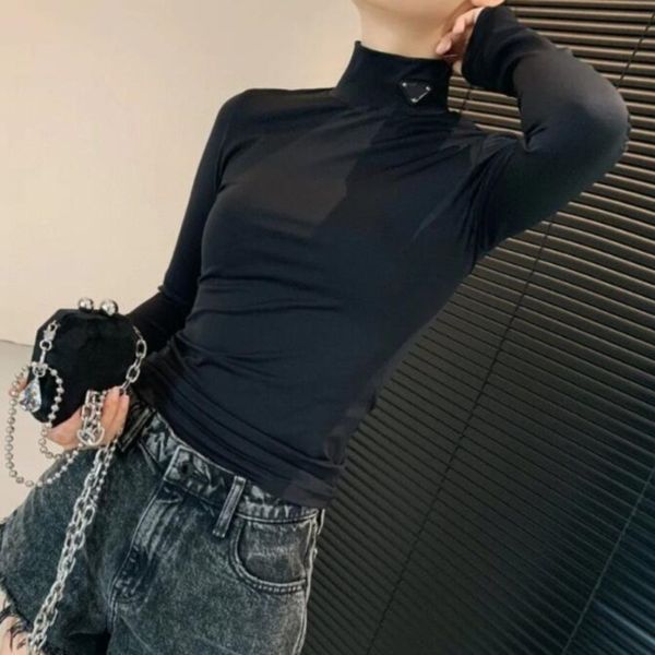 fashion women's t shirts brand p triangle long sleeve base black white 2 color t-shirt designer luxury cotton tshirt elastic soft comfo
fashion women's t shirts brand p triangle long sleeve base black white 2 color t-shirt designer luxury cotton tshirt elastic soft comfo