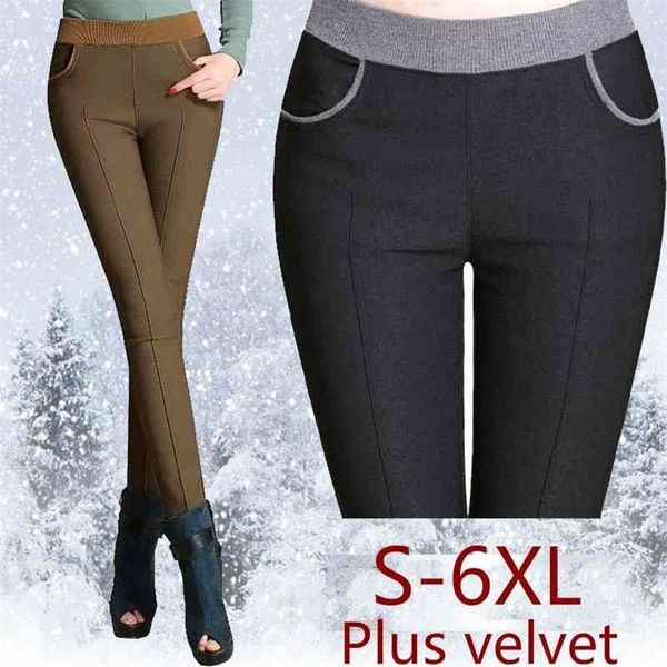 women high waist pencil pants fleece thick warm warm trousers female velvet trousers big sizes white black stretch leggings 210412, Black;white
women high waist pencil pants fleece thick warm warm trousers female velvet trousers big sizes white black stretch leggings 210412, Black;white