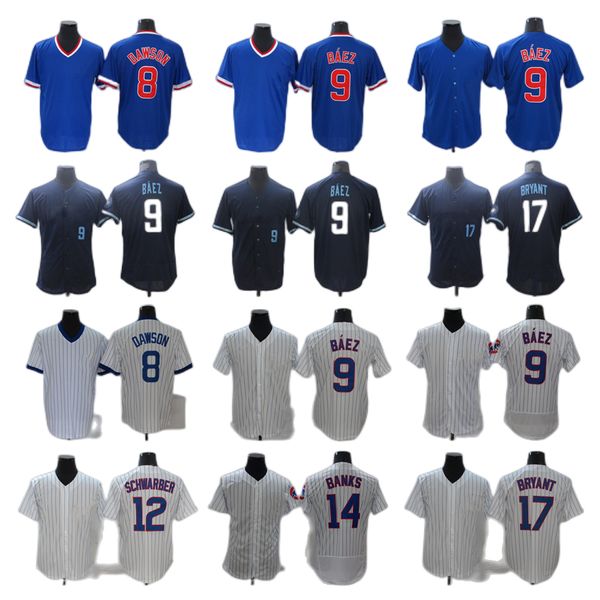 chicago's cubs's new baseball jerseys 8 andre dawson 9 javier baez 12 kyle schwarber 17 kris bryant 14 ernie banks 17 kris bryant, Blue;black
chicago's cubs's new baseball jerseys 8 andre dawson 9 javier baez 12 kyle schwarber 17 kris bryant 14 ernie banks 17 kris bryant, Blue;black