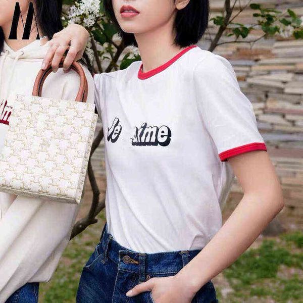75% off factory direct online spring and summer 2022 new round neck letter capsule flocking printed versatile cotton t-shirt, White
75% off factory direct online spring and summer 2022 new round neck letter capsule flocking printed versatile cotton t-shirt, White
