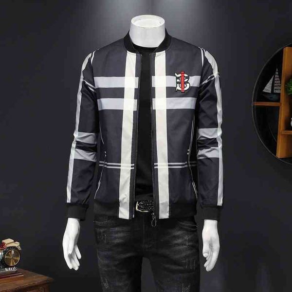 autumn 2022 european coat trend personalized slim fit baseball collar lattice casual et men's fashion, Black;brown
autumn 2022 european coat trend personalized slim fit baseball collar lattice casual et men's fashion, Black;brown