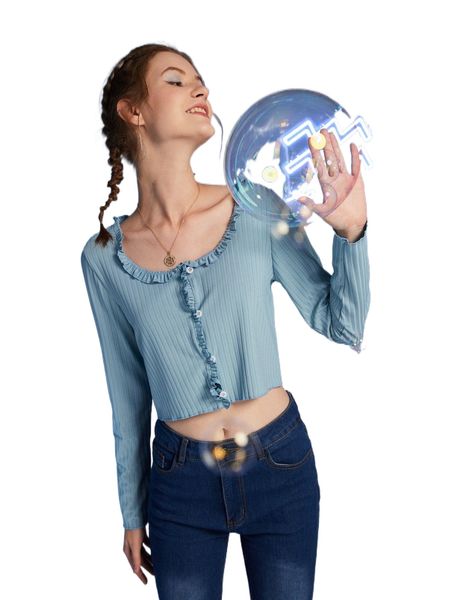 romwe starsalign aquarius solid button front frill ribbed crop a7xh#, White
romwe starsalign aquarius solid button front frill ribbed crop a7xh#, White