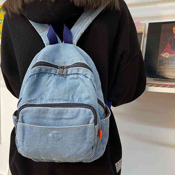 denim backpack daypack rucksack shoulders bag schoolbag for boys girls female male student l220801
denim backpack daypack rucksack shoulders bag schoolbag for boys girls female male student l220801