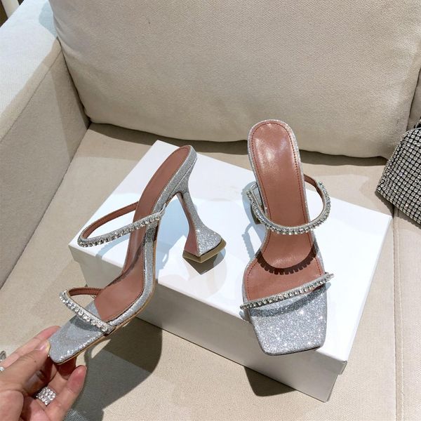 designer sandals chain sandal diamond square head slippers luxury high-heeled roman stiletto heels versatile women slides, Black
designer sandals chain sandal diamond square head slippers luxury high-heeled roman stiletto heels versatile women slides, Black
