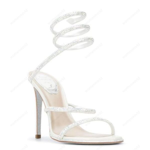 rene caovilla cleo open toe sandals crystal embellished spiral snake tail sandals twining rhinestone sandal women 10cm white stiletto heels, Black
rene caovilla cleo open toe sandals crystal embellished spiral snake tail sandals twining rhinestone sandal women 10cm white stiletto heels, Black