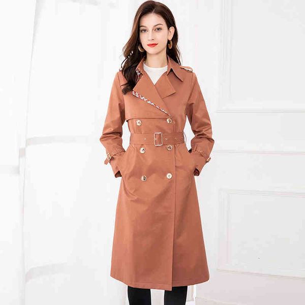 women's trench coats fashion windbreaker autumn double row button long sleeve coat temperament women's wear, Tan;black
women's trench coats fashion windbreaker autumn double row button long sleeve coat temperament women's wear, Tan;black