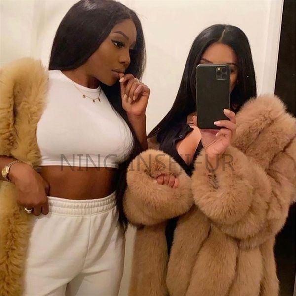 new brand winter real fur women coats natural genuine female fur jacket 75 cm long oneck fur coat 201016, Black
new brand winter real fur women coats natural genuine female fur jacket 75 cm long oneck fur coat 201016, Black