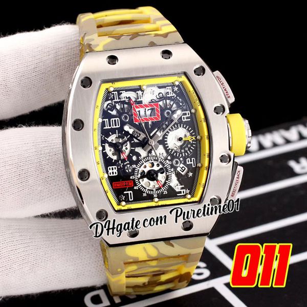 2022 a21j automatic mens watch steel case big date skeleton dial yellow gray camouflage rubber strap super edition 5 styles puretime01 e139-, Slivery;brown
2022 a21j automatic mens watch steel case big date skeleton dial yellow gray camouflage rubber strap super edition 5 styles puretime01 e139-, Slivery;brown